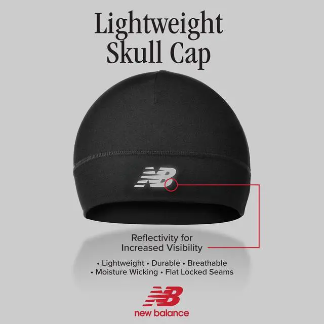 Alt view image 5 of 7 - Lightweight Running/Athletic Skullcap Hat, Beanie, Cap Black