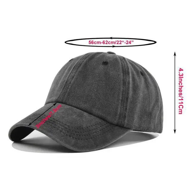 Alt view image 2 of 7 - 6Pack Unisex Vintage Washed Cotton Baseball Cap Soft Unconstructed Plain Blank Adjustable Size Dad Hat (US, Alpha, One Size, 6 Pcs-D)
