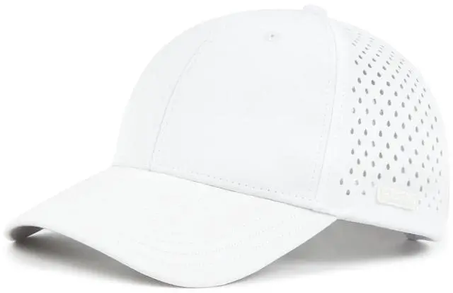 Main image of Oversize XXL Men's Baseball Mesh Cap, Laser Cut Quick Dry Cap, Adjustable Curved Brim Trucker Hat for Women White