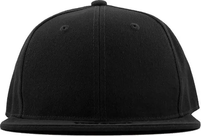 Alt view image 2 of 7 - KNW-2364 BLK (7 5/8) The Real Original Fitted Flat-Bill Mens Hat True-Fit, 9 Sizes & 20 Colors, Black