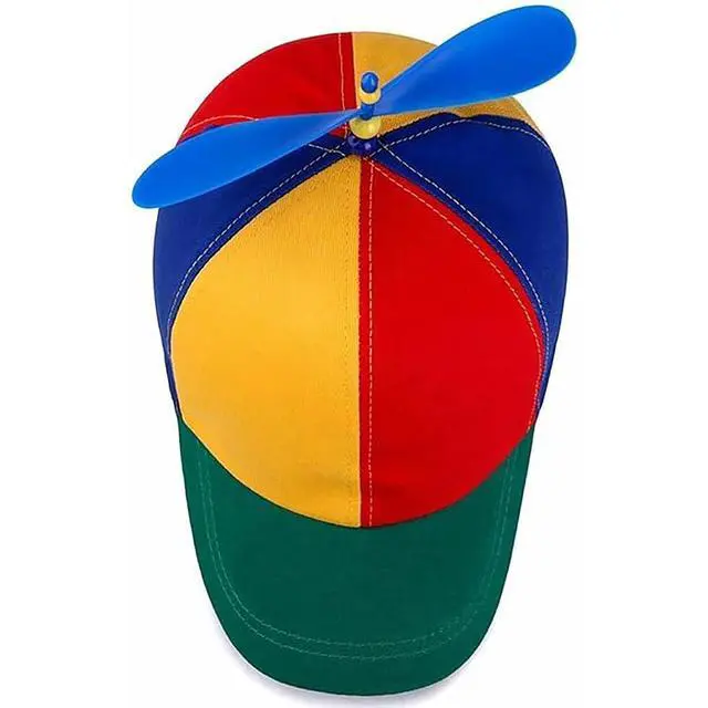 Alt view image 6 of 6 - Colorful Helicopter Baseball Cap: Neutral Adjustable Cute Baseball Helicopter Propeller Cap Snapback Cap
