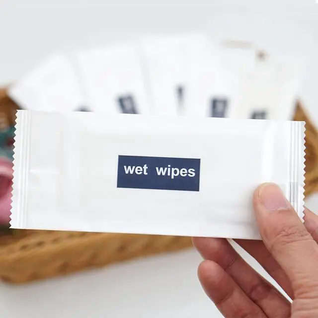 Alt view image 6 of 6 - Individual Hand Wipes, Wet Wipes Individually Wrapped 100 Pack