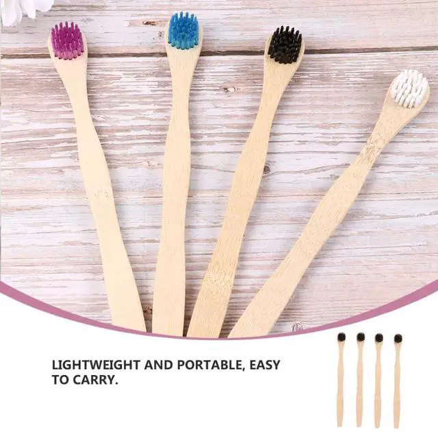 Alt view image 2 of 7 - Tongue Cleaner 4Pcs Set Tongue Scraper and Cleaning Brush Oral Tools for Fresh Breath and Effective Bad Breath Removal Lightweight Portable 7.44In Length
