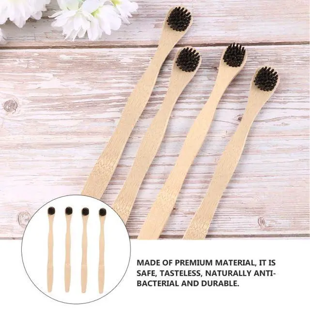 Alt view image 3 of 7 - Tongue Cleaner 4Pcs Set Tongue Scraper and Cleaning Brush Oral Tools for Fresh Breath and Effective Bad Breath Removal Lightweight Portable 7.44In Length