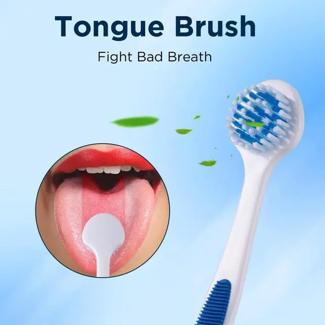 Alt view image 2 of 7 - Tongue Brush (6 Pack), Tongue Cleaner for Adults & Kids, Oral Hygiene Essentials