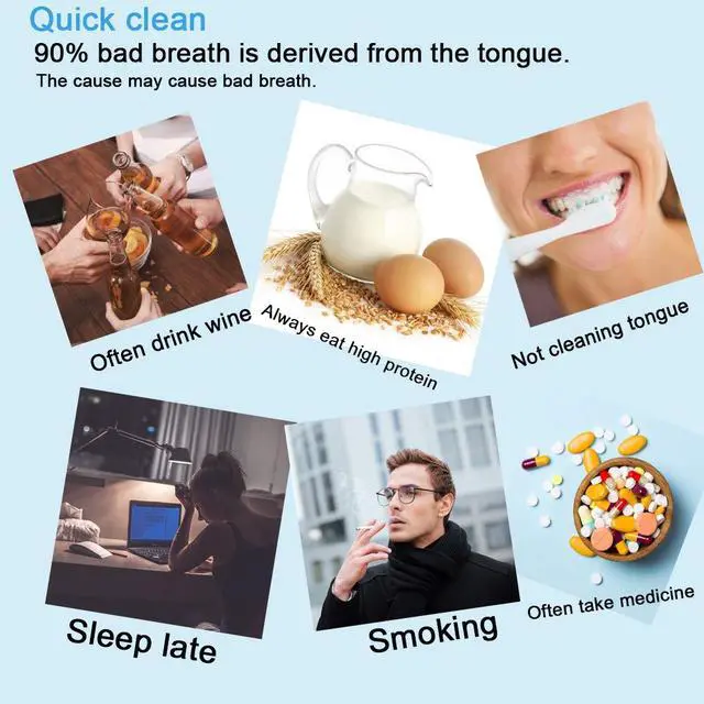 Alt view image 3 of 7 - New Version Tongue Scraper Cleaner for Adults & Kids, Medical Grade Metal Tongue Brushes Set for Fresh Breath Dental Eliminate Bad Breath in Seconds