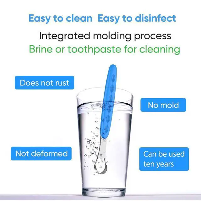 Alt view image 5 of 7 - New Version Tongue Scraper Cleaner for Adults & Kids, Medical Grade Metal Tongue Brushes Set for Fresh Breath Dental Eliminate Bad Breath in Seconds