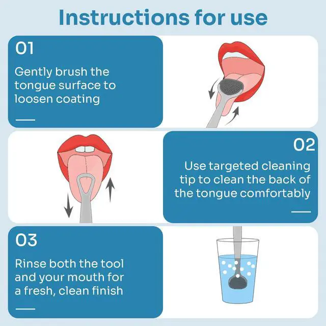 Alt view image 6 of 6 - 6 Pack Tongue Brush and Scraper, Tongue Cleaner for Adults, Tongue Scraper Cleaner for Oral Hygiene and Fresh Breath
