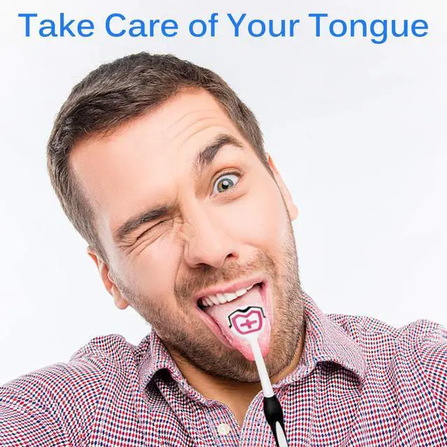 Alt view image 5 of 7 - Tongue Brush, Tongue Scraper, Tongue Cleaner, Tongue Scraper Brush, Tongue Cleaner Brush, Tongue Brushes Helps Fight Bad Breath, 3 Tongue Scrapers, 3 Pack (Black & Blue & Green)