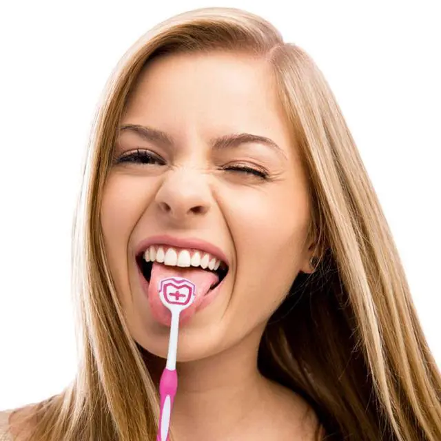 Alt view image 4 of 7 - Tongue Brush, Tongue Scraper, Tongue Cleaner, Tongue Scraper Brush, Tongue Scraper Cleaner, Tongue Brushes, Helps Fight Bad Breath, 5 Tongue Scrapers, 5 Pack