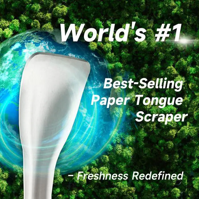 Alt view image 2 of 7 - Tongue Scraper, Disposable Tongue Cleaner for Adults, Paper Hygienic Scraper, Clean Tongue, Promote Fresh Breath, 60 Count (Pack of 1)