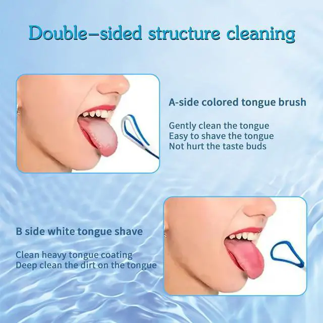 Alt view image 5 of 7 - 5 Pieces Tongue Scraper Cleaner for Adult & Kids, Colorful Plastic Tongue Brush Oral Care Scrapers Kits for Fresh Breath Mouth Health Cleaning Accessory