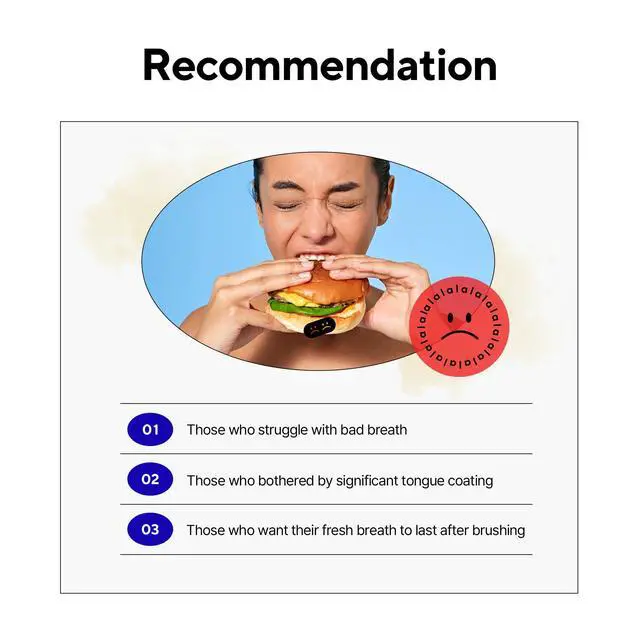 Alt view image 5 of 6 - Korean Tongue Scraper for Adults & Kids Dual Scraper & 120 Micro Brushes, Tongue Cleaner for Fresh Breath, Soft TPE Anti-Gag Design, Oral Care Hygiene Tool (Gray)