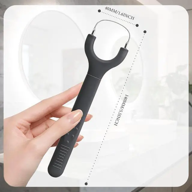 Alt view image 6 of 7 - 3-Pack 304 Stainless Steel Tongue Scraper for Adults, Oral Care Tool