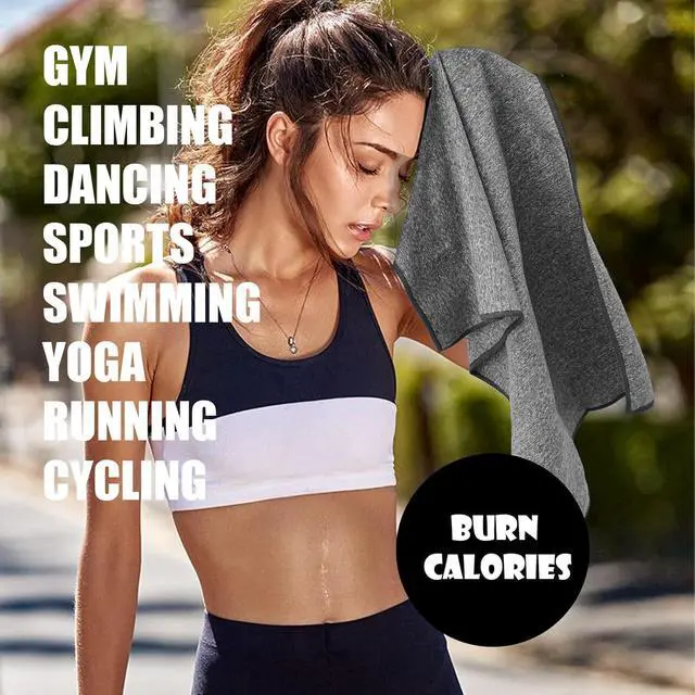 Alt view image 6 of 7 - Microfiber Quick Dry Gym Towel, Lint Free Odor-Free Absorbent Fiber, Fast Drying, Men & Women Workout Gear for Body Sweat, Working Out, Towels (Grey, 5Pack - 16 * 27Inch)