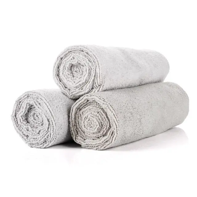 Alt view image 3 of 7 - - Sport & Workout Towel - Gym, Exercise, Fitness, Spa, Ultra Soft, Super Absorbent, Fast Drying Premium Microfiber, 320gsm, 16in x 27in (3-Pack) (Ice Grey)