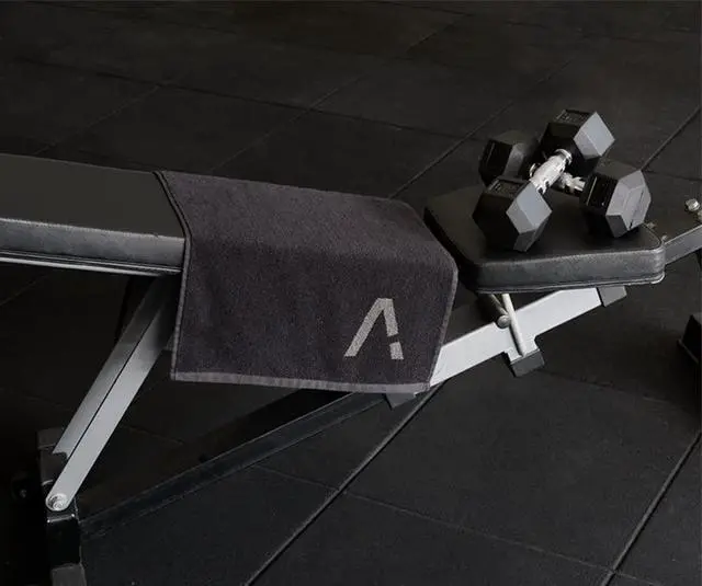 Alt view image 7 of 7 - Black Organic Cotton Gym Towel for Men and Women - Silver Infused Sweat Towel, 500 GSM, 31.5"x15.75" - Soft Absorbent Workout Towel for Gym Yoga Sports, Exercise Towel