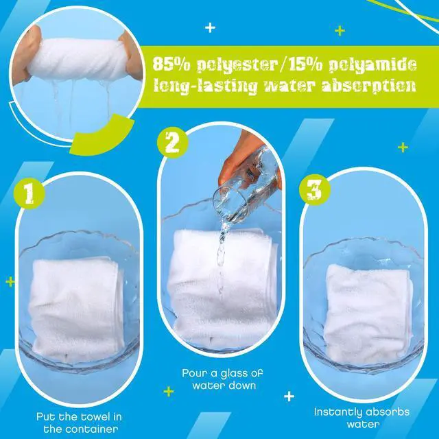 Alt view image 4 of 7 - 12 Pcs Microfiber Workout Gym Towels, 360 GSM 12x30 Inch Fast Drying Yoga Towels for Sweat, Soft Gym Towel for Men Women Travel Sports(White)