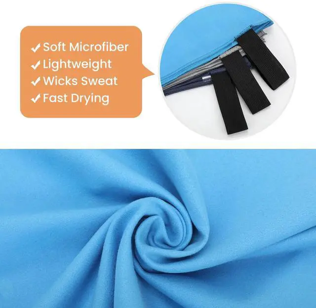 Alt view image 4 of 7 - 3 Pack Gym Towel Men Women Quick Dry Microfiber Workout Gear for Body Sweat Sports Exercise Fitness Tennis Running Cycling Hiking Weight Lifting Yoga Towels(3 Pack)