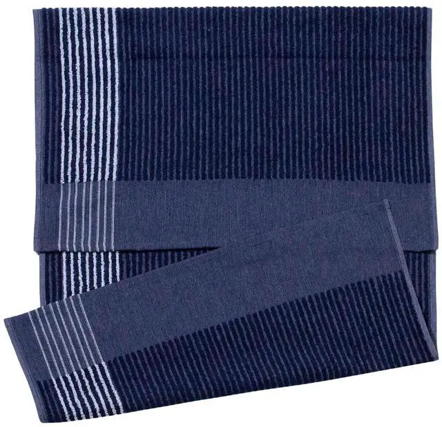 Main image of Extra Large Caddy Golf Towel, Navy/White Stripes