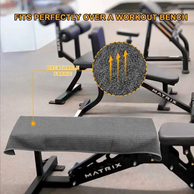 Alt view image 7 of 7 - Microfiber Workout Gym Sweat Towels for Men 16X32In 3 Pack Grey