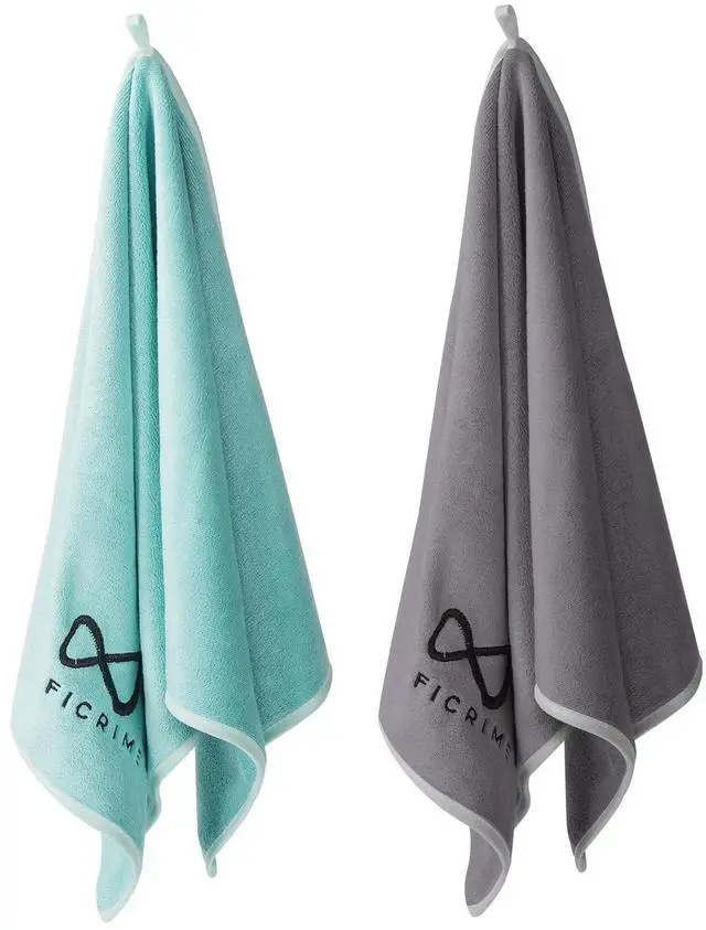 Main image of 2 Pack Microfiber Gym Towels, 380 GSM 15x31 Inch