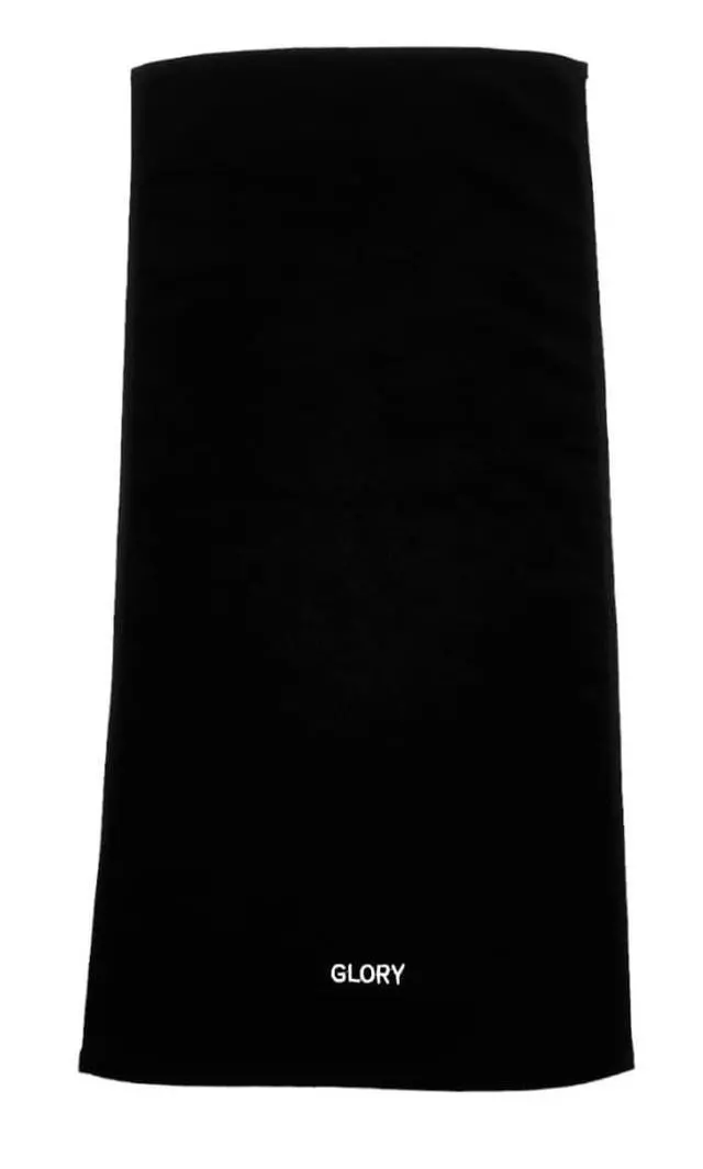Alt view image 2 of 7 - Glory Gym Towel - 100% Organic Cotton - Soft and Absorbent for Gym, Yoga, spa Dimensions (29.52 X 13.78 inch) 570 GSM (Black)