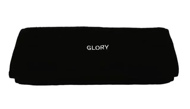Alt view image 4 of 7 - Glory Gym Towel - 100% Organic Cotton - Soft and Absorbent for Gym, Yoga, spa Dimensions (29.52 X 13.78 inch) 570 GSM (Black)