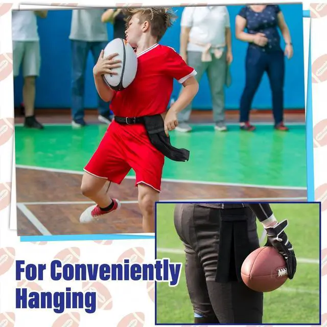 Alt view image 5 of 7 - 2 Pcs Cotton Sports Football Towel with Closure Pitching Football Sweat Towel for Sports Gym Men Women Accessories(Black,Classic)
