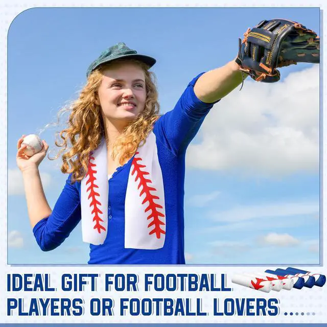 Alt view image 5 of 5 - 12 Pack Baseball Cooling Towels for Sports Teams Gifts 40 x 12 in Sport Cooling Towels Bulk Microfiber Ice Rags for Softball Soccer Baseball Party Favors, Swag Bags & Outdoor Workouts