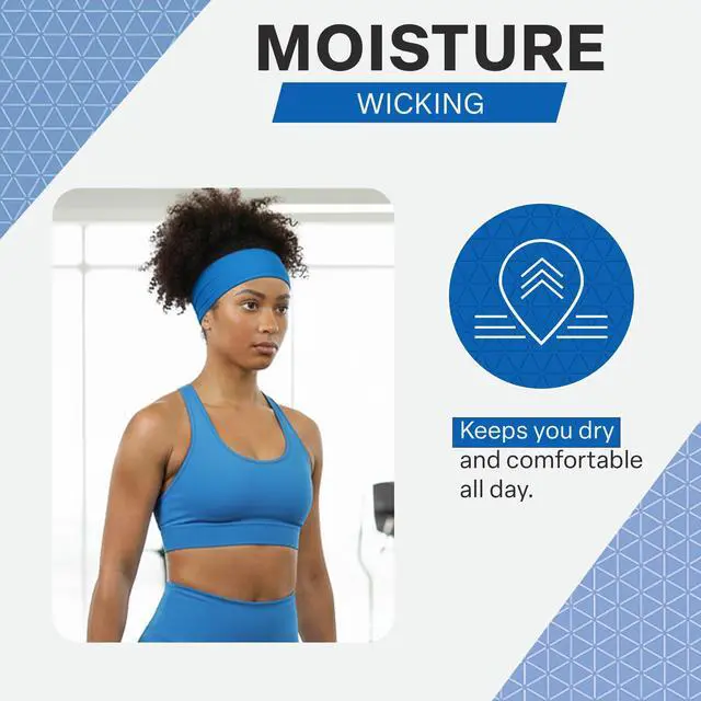 Alt view image 5 of 7 - Instant Cooling Headband for Women and Men, 3 Pack, Blue