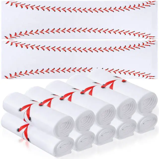 Main image of 12 Pcs Cooling Towel Baseball Football Basketball Breathable Chilly Softball Soccer Ice Towel, 40"x12" Tennis Microfiber Accessories for Player(White,Baseball)