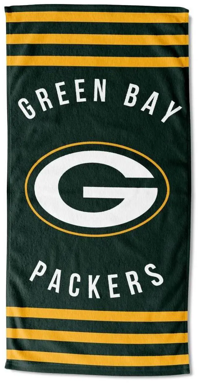 Main image of NFL Green Bay Packers Unisex-Adult Beach Towel, 30" x 60", Stripes