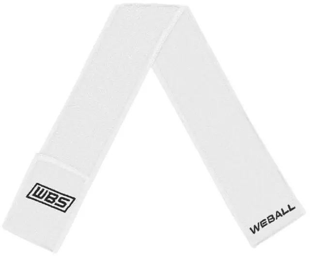 Main image of Streamer Football Towel, Sports Towel with Hook and Loop Fastener to Clean Football Visor and Gloves (White)