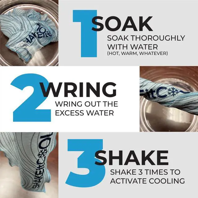 Alt view image 4 of 6 - Original Cooling Towel Be Cool in Style - Heat Relief, Soft, Lightweight, Sun Protection, Easy Clean - Perfect for Biking, Running, Yoga, Gym, Gardening - Baseball