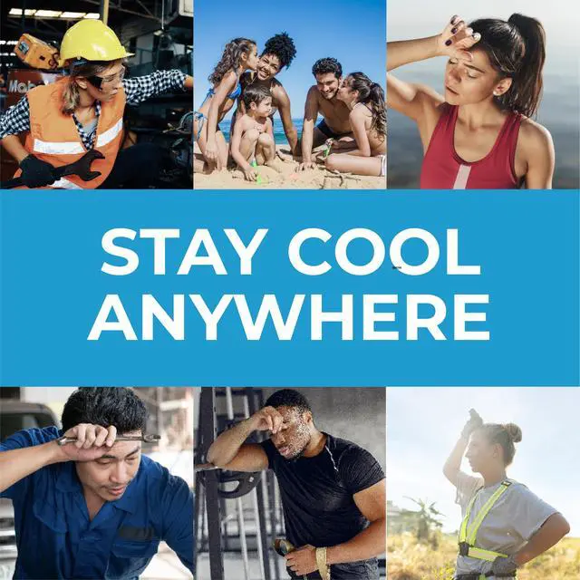Alt view image 5 of 6 - Original Cooling Towel Be Cool in Style - Heat Relief, Soft, Lightweight, Sun Protection, Easy Clean - Perfect for Biking, Running, Yoga, Gym, Gardening - Baseball