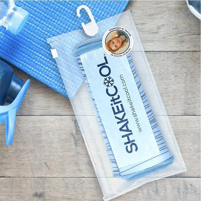 Alt view image 6 of 6 - Original Cooling Towel Be Cool in Style - Heat Relief, Soft, Lightweight, Sun Protection, Easy Clean - Perfect for Biking, Running, Yoga, Gym, Gardening - Baseball