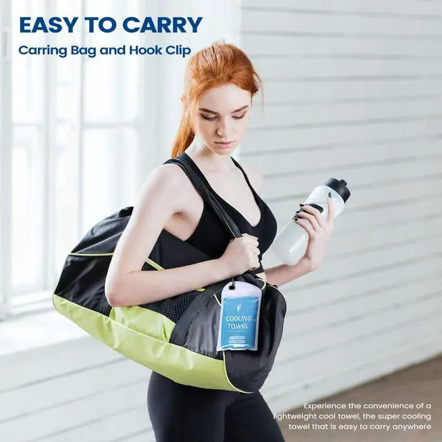 Alt view image 5 of 7 - 6 Pack Cooling Towels, 40x12 Breathable Gym Towel for Neck Face