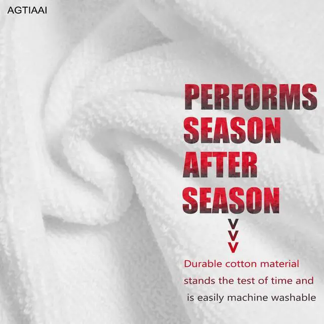 Alt view image 5 of 7 - Cotton White Football Towel Quarterback - Hand Towels with Hook and Loop Closure - Versatile Sports Towels for Softball, Gym, Yoga, Golf - Men, Women, Youth