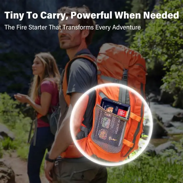 Alt view image 5 of 7 - Fire Starter, Mini Natural Fire Starters for Campfires, BBQ Grill, Charcoal Chimney, Outdoor Pit, Indoor Fireplace, Wood Stove - Water Resistant Firestarter Sticks - Camping Accessories Essentials
