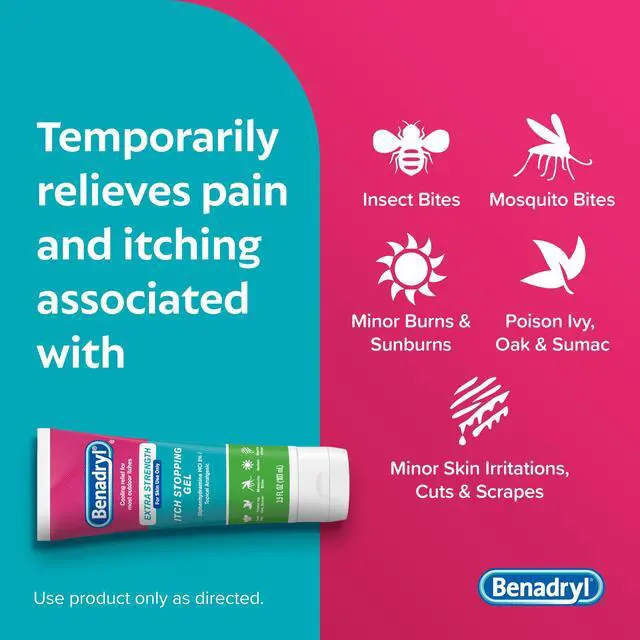 Alt view image 3 of 7 - Itch Relief Gel Extra Strength, 2% Diphenhydramine HCl, 3.5 fl. Oz