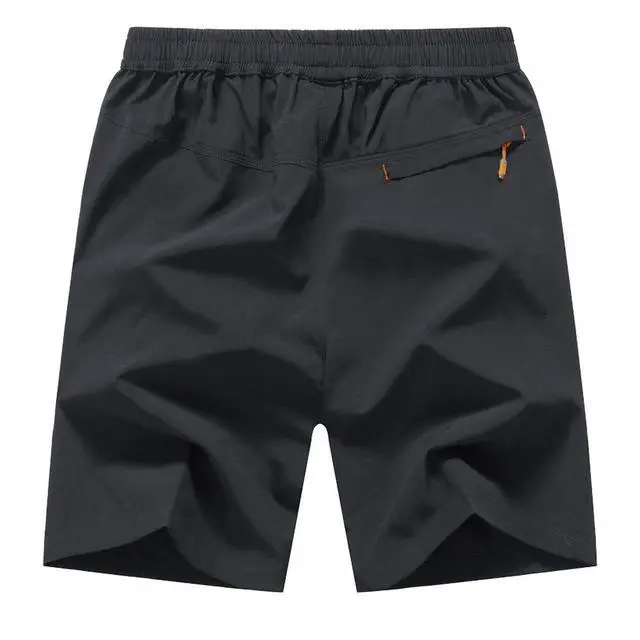 Alt view image 3 of 7 - Men's Quick Dry Hiking Shorts Lightweight Running Workout Gym Active Shorts with Zipper Pockets(Dark Grey, US M)