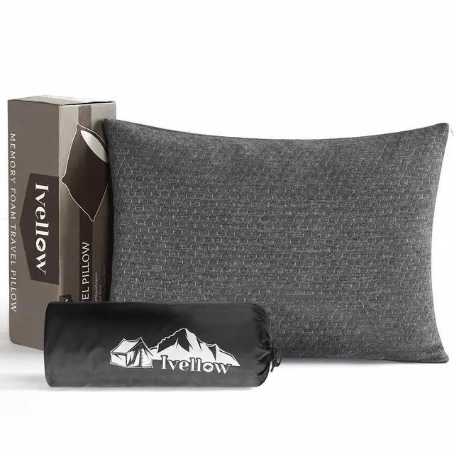Main image of Travel Pillow, Camping Pillow for Sleeping, Shredded Memory Foam