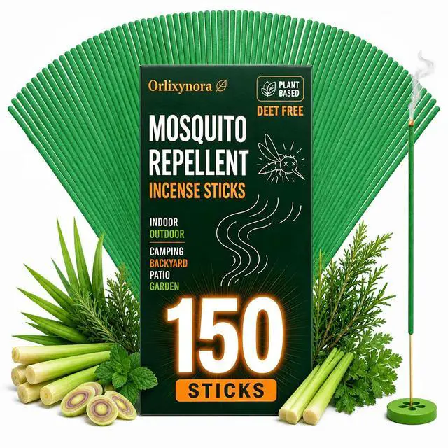 Main image of Mosquito Repellent Incense 150 Count Outdoor with Natural Citronella Oil