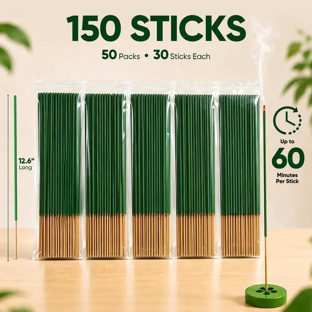 Alt view image 2 of 7 - Mosquito Repellent Incense 150 Count Outdoor with Natural Citronella Oil
