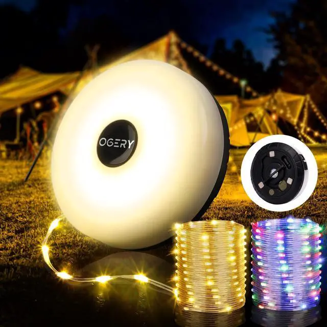 Main image of Camping String Lights 4 in 1, 32.8FT Quick Storage 8 Modes Protable