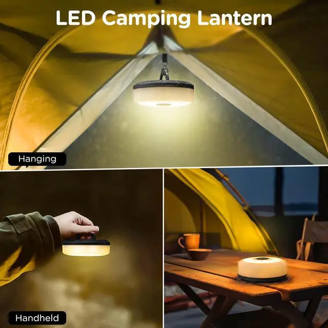 Alt view image 5 of 7 - Camping String Lights 4 in 1, 32.8FT Quick Storage 8 Modes Protable