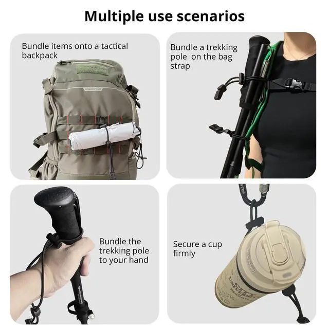 Alt view image 5 of 7 - 16-in-1 Carabiner Set Gear Up Your Backpack for Daily Use Camping Hiking