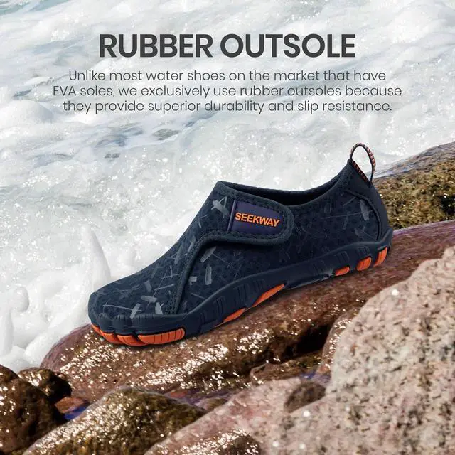 Alt view image 4 of 5 - Barefoot Water Shoes for Kids - Wide Toe Box and Quick-Dry Sand Shoes Toddler for Hiking Swim Beach Pool Kayak Sport Accessories, Camping Essentials Non-Slip for Boys Girls Sizes