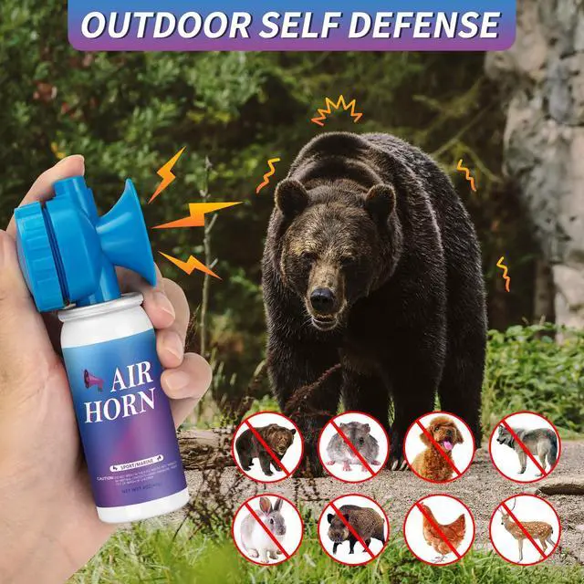 Alt view image 6 of 7 - 1.4oz Air Horn Can 2 Pack for Boating Sport Events, Air Horn Can for Safety